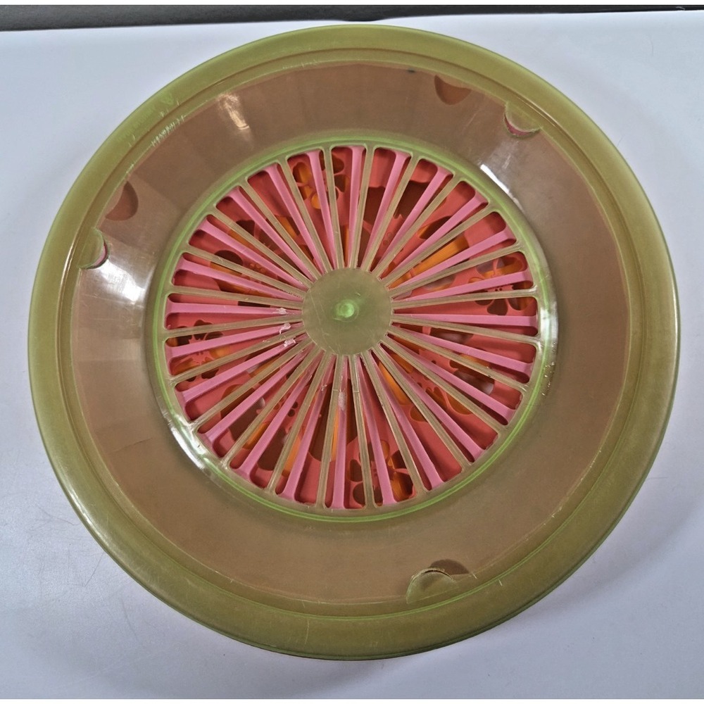 12 Reusable Plastic Paper Plate Holders Assorted Colors/Design Picnic Camping - Picture 4 of 4